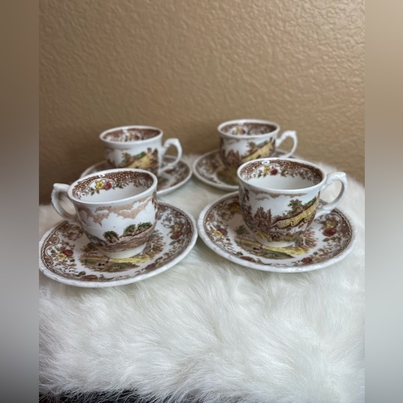 Royal Tudor Olde England Demitasse Cup n Saucer - Picture 1 of 6